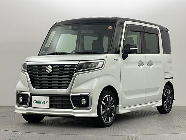 ハイブリッドＸＳターボ　社外ナビ　フルセグＴＶ　禁煙車　ＥＴＣ　ターボ　４ＷＤ　フルエアロ　両側パワースライドドア　バックモニター　ハーフレザー　前席シートヒーター　パドルシフト　ステアリングスイッチ　ＬＥＤヘッドライト(7枚目)