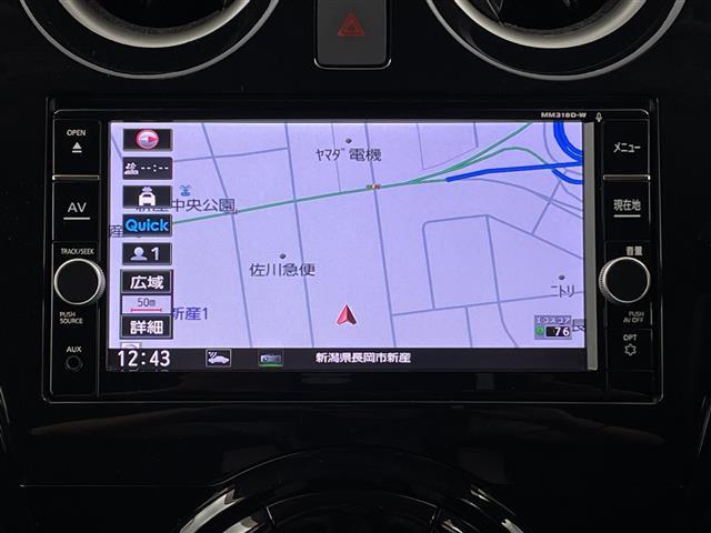 ノート ｅ－パワー　Ｘ　純正ナビ　フルセグＴＶ　アラウンドビュー　ドラレコ　衝突被害軽減ブレーキ　Ｂｌｕｅｔｏｏｔｈ　スマートキー　ＥＴＣ　レーダークルーズ　コーナーセンサー　ＤＶＤ　純正アルミ　ウィンカーミラー　電格ミラー（5枚目）