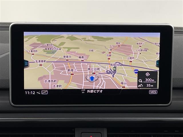 Ａ４ ４５ＴＦＳＩクワトロスポーツ　純正ナビ　フルセグ　全周囲モニター　スマートキー　ＥＴＣ　ＬＥＤ　ハーフレザー　シートヒーター　純正１７アルミ　前席パワーシート（5枚目）