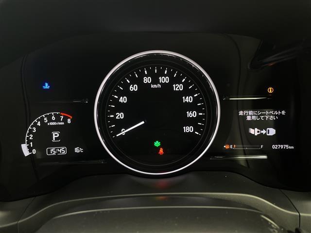 ヴェゼル X・ホンダセンシング 純正8インチインターナビ LEDヘッドライト バックモニター フルセグTV ドラレコ Bluetooth スマートキー ETC レーダークルーズ レーンキープ 純正アルミ プッシュスタート スペアキー(12枚目)