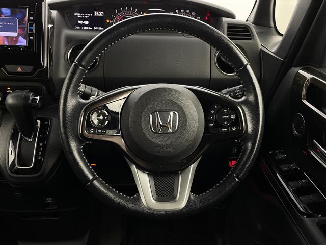 N-BOXカスタム G・Lターボホンダセンシング 純正メモリナビ バックモニター ETC 両側パワースライドドア ハーフレザーシート フルセグTV Bluetooth接続 パドルシフト 衝突被害軽減ブレーキ(9枚目)