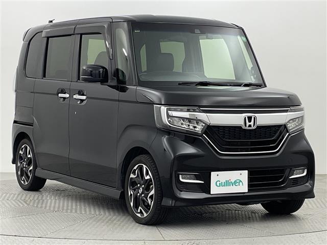 N-BOXカスタム G・Lターボホンダセンシング 純正メモリナビ バックモニター ETC 両側パワースライドドア ハーフレザーシート フルセグTV Bluetooth接続 パドルシフト 衝突被害軽減ブレーキ(34枚目)