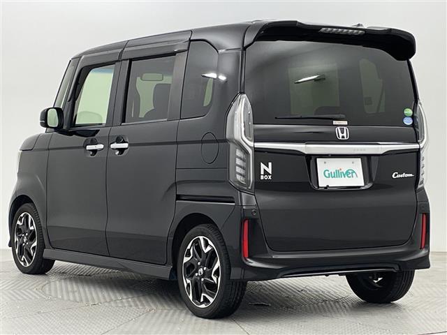 N-BOXカスタム G・Lターボホンダセンシング 純正メモリナビ バックモニター ETC 両側パワースライドドア ハーフレザーシート フルセグTV Bluetooth接続 パドルシフト 衝突被害軽減ブレーキ(43枚目)