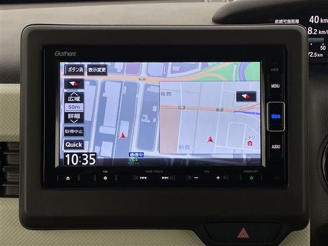 N-BOX L メモリナビ CD SD DVD BTバックカメラ フルセグ 片側パワースライドドア ホンダセンシング(6枚目)