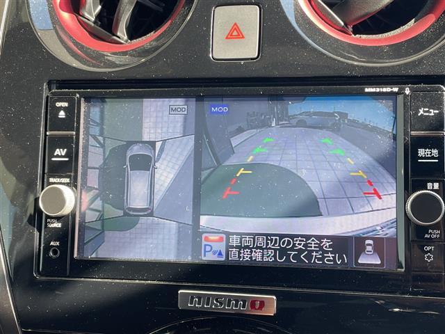 ノート ｅ－パワーニスモ　純正ナビ　全方位カメラ　バックカメラ　レーダークルーズコントロール　コーナーセンサー　インテリジェントミラー　ドライブレコーダー　ＥＴＣ２．０　衝突軽減システム　フルセグ　スマートキー（3枚目）