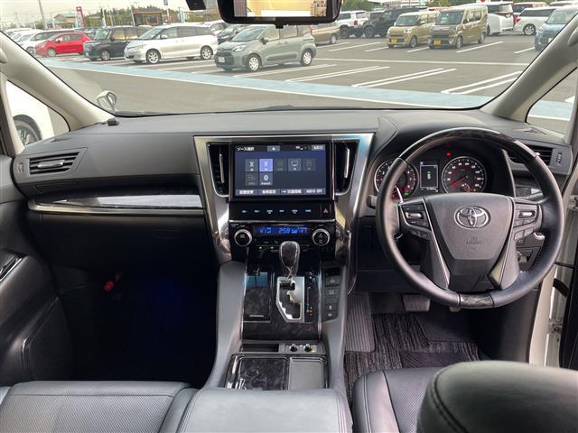 アルファード 2.5S Cパッケージ トヨタセーフティセンス 純正10型ナビ SDカードなし フリップダウンモニター 三眼LEDヘッドライト 両側パワースライドドア レーダークルーズコントロール シートヒーター エアシート インナーミラー(2枚目)