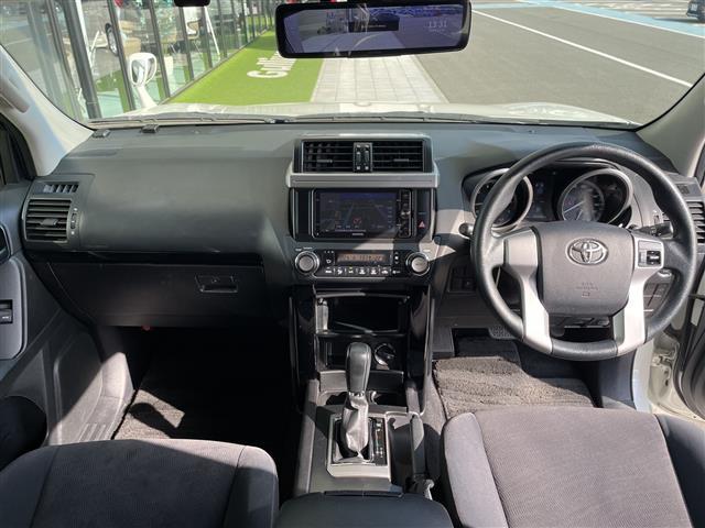 ランドクルーザープラド TX SDナビ バックカメラ コーナーセンサー 純正アルミホイール ルーフレール 4WD LEDヘッドライト インテリジェントミラー ドライブレコーダー ETC フルセグ CD DVD Bluetooth(2枚目)