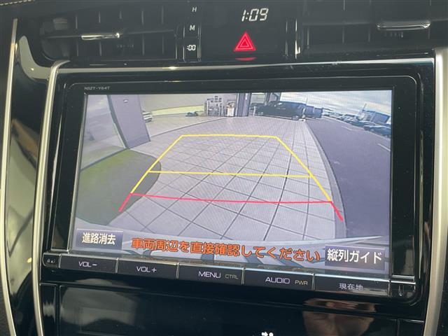 ハリアー プレミアム　純正ナビ　クルーズコントロール　バックカメラ　電動リアゲート　パワーシート　純正アルミホイール　ＬＥＤヘッドライト　オートマチックハイビーム　ＥＴＣ　フルセグＴＶ　ＣＤ　ＤＶＤ　Ｂｌｕｅｔｏｏｔｈ（4枚目）