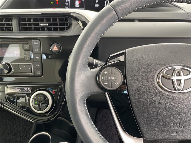 アクア クロスオーバー　グラム　トヨタセーフティセンス　シートヒーター　純正オーディオ　コーナーセンサー　純正アルミホイール　ＬＥＤヘッドライト　オートマチックハイビーム　衝突軽減システム　ＣＤ　ステアリングスイッチ　スマートキー（22枚目）