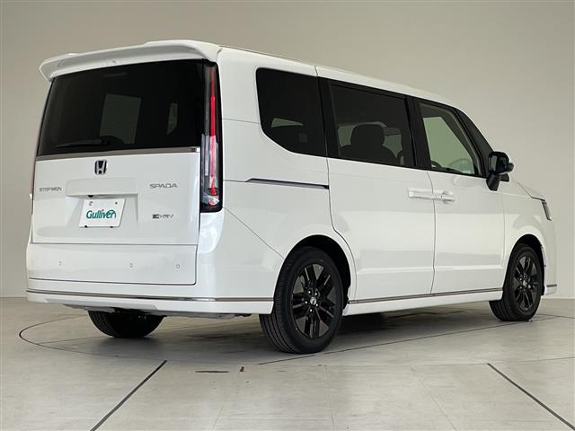 ステップワゴン ｅ：ＨＥＶスパーダ　登録済未使用車　ホンダセンシング　純正１１．４型ナビ　両側パワースライドドア　レーダークルーズコントロール　シートヒーター　バックカメラ　コーナーセンサー　純正アルミホイール　ブラインドスポットモニタ（35枚目）