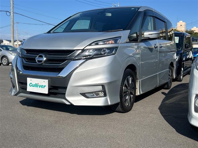 セレナ ハイウェイスター 純正9インチナビ 後席モニター 両側電動スライド バックカメラ 純正AW ETC LEDヘッド フルセグTV CD DVD Bluetooth ステアリングスイッチ スマートキー プッシュスタート(18枚目)