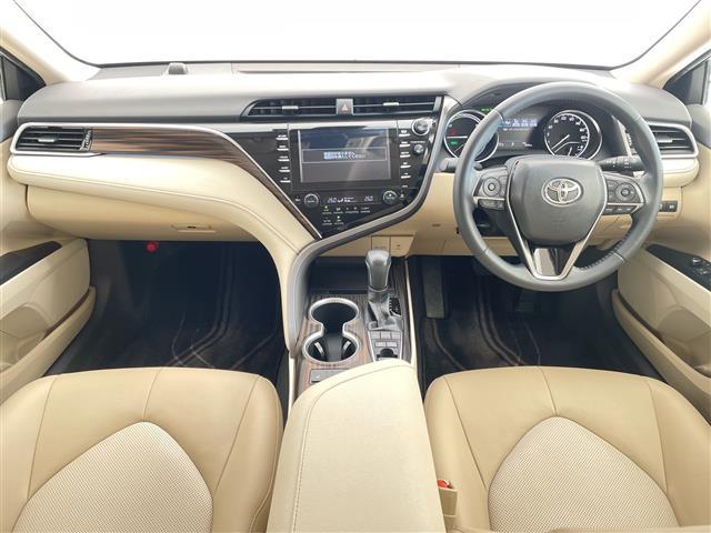 カムリ Ｇレザーパッケージ　トヨタセーフティセンス　純正８型ナビ　ＳＤカードなし　モデリスタエアロ　レーダークルーズコントロール　シートヒーター　バックカメラ　パワーシート　コーナーセンサー　純正アルミホイール　ＥＴＣ２．０（2枚目）