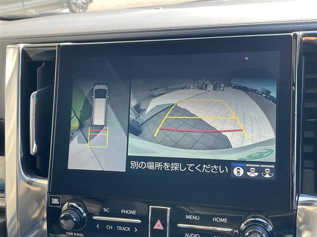 アルファード 2.5S Cパッケージ 純正10型ナビ フリップダウンモニター プレミアムサウンドJBL サンルーフ 三眼LEDヘッドライト 全方位カメラ 両側パワースライドドア シートヒーター エアシート 電動リアゲート BSM(4枚目)