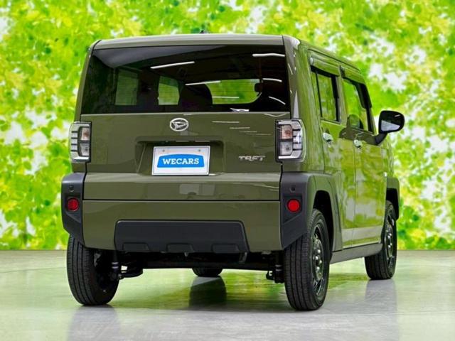 タフト Ｘ　新品タイヤ／ガラスルーフ／保証書／ディスプレイオーディオ／衝突安全装置／車線逸脱防止支援システム／ヘッドランプ　ＬＥＤ／Ｂｌｕｅｔｏｏｔｈ接続／ＥＢＤ付ＡＢＳ／横滑り防止装置／アイドリングストップ（3枚目）