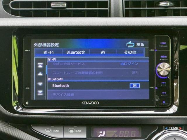 アクア Ｇ　保証書／社外　ＳＤナビ／パーキングアシスト　バックガイド／ヘッドランプ　ＬＥＤ／ＥＴＣ／ＥＢＤ付ＡＢＳ／横滑り防止装置／アイドリングストップ／クルーズコントロール／バックモニター　バックカメラ　記録簿（10枚目）