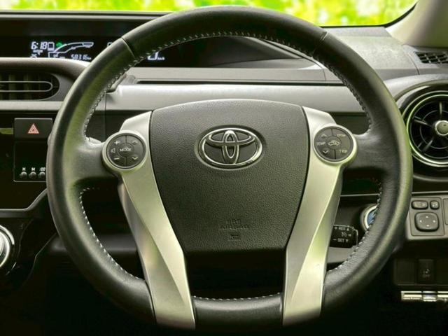 アクア Ｇ　保証書／社外　ＳＤナビ／パーキングアシスト　バックガイド／ヘッドランプ　ＬＥＤ／ＥＴＣ／ＥＢＤ付ＡＢＳ／横滑り防止装置／アイドリングストップ／クルーズコントロール／バックモニター　バックカメラ　記録簿（18枚目）