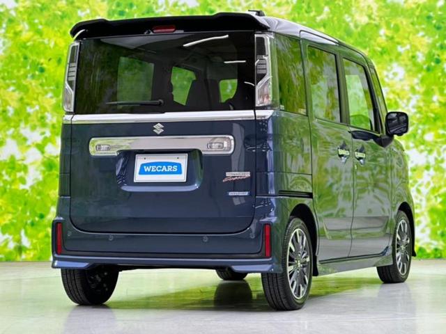 スペーシアカスタム ハイブリッドXSターボ 新品タイヤ/純正 9インチ メモリーナビ/衝突安全装置/両側電動スライドドア/シートヒーター/全方位モニター用カメラ/車線逸脱防止支援システム/シート ハーフレザー 衝突被害軽減システム 全周囲カメラ(3枚目)