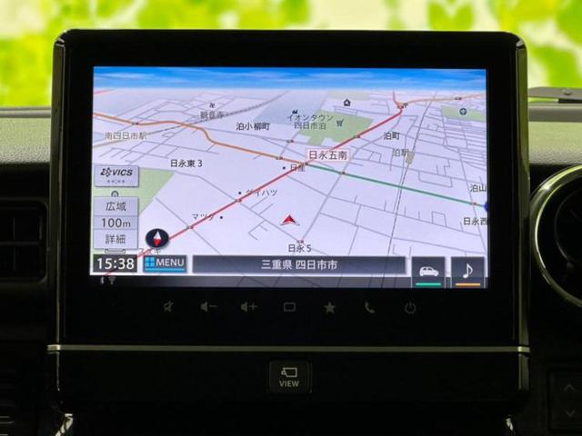 スペーシアカスタム ハイブリッドXSターボ 新品タイヤ/純正 9インチ メモリーナビ/衝突安全装置/両側電動スライドドア/シートヒーター/全方位モニター用カメラ/車線逸脱防止支援システム/シート ハーフレザー 衝突被害軽減システム 全周囲カメラ(10枚目)