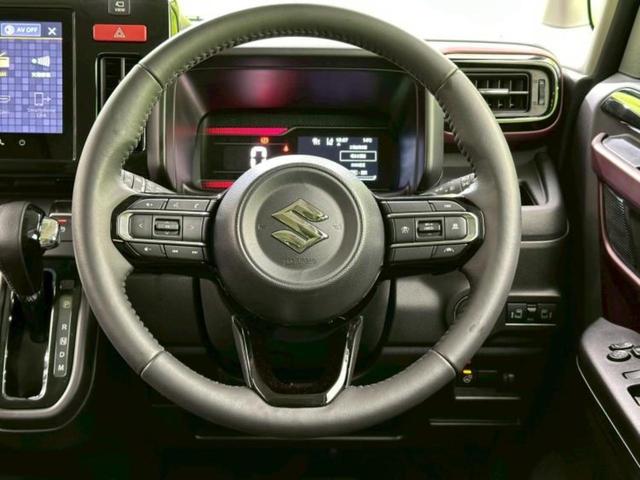 スペーシアカスタム ハイブリッドXSターボ 保証書/純正 9インチ メモリーナビ/セーフティサポート(スズキ)/両側電動スライドドア/シートヒーター 前席/全方位モニター/車線逸脱防止支援システム/シート ハーフレザー ターボ 全周囲カメラ(18枚目)