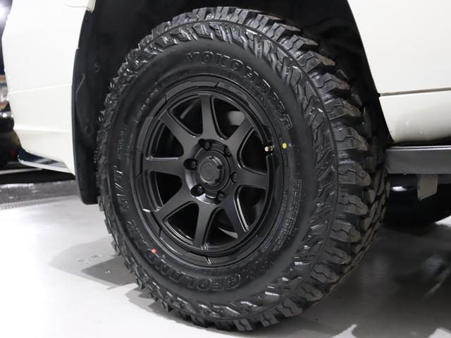 ランドクルーザープラド TX 【メッキ部マットブラック】【7人乗り】パールホワイト リフトアップ ウェッズアルミホイール ウッドコンビステアリング シフトノブ 新品シートカバー フロントカメラ 前後モデリスタ(43枚目)