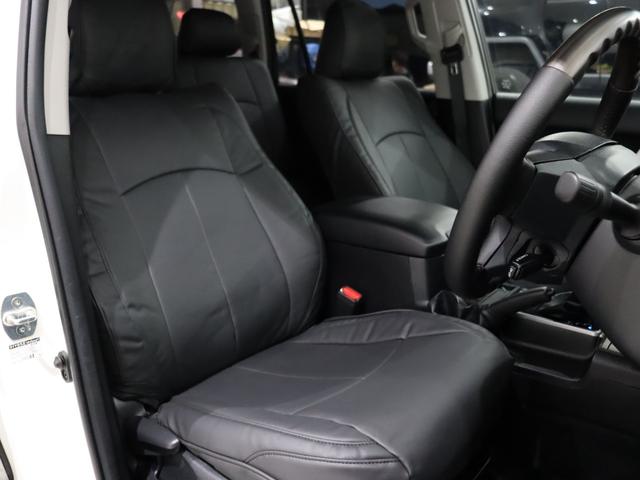 ランドクルーザープラド TX 【メッキ部マットブラック】【7人乗り】パールホワイト リフトアップ ウェッズアルミホイール ウッドコンビステアリング シフトノブ 新品シートカバー フロントカメラ 前後モデリスタ(49枚目)