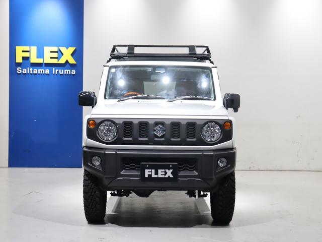 ジムニー XL リフトアップジオランダータイヤ LEDテールランプブラウン調シートカバー ステアリング ルーフラック リアラダー プッシュスタート シートヒーター マニュアル車両 ホワイト メモリーナビ(28枚目)