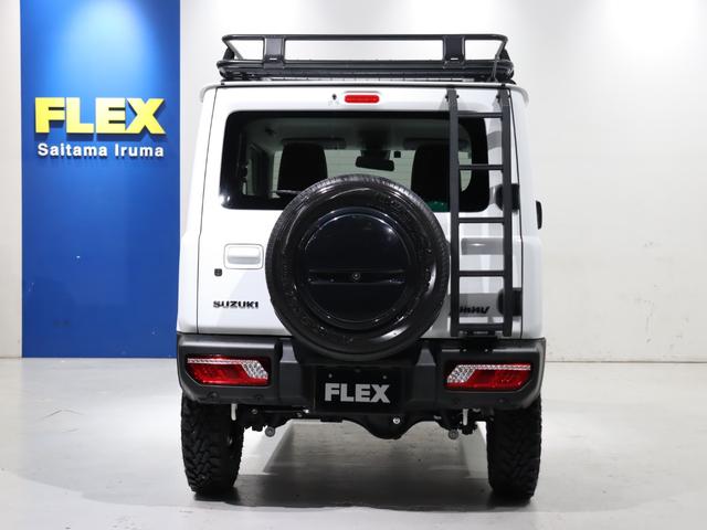 ジムニー XL リフトアップジオランダータイヤ LEDテールランプブラウン調シートカバー ステアリング ルーフラック リアラダー プッシュスタート シートヒーター マニュアル車両 ホワイト メモリーナビ(29枚目)