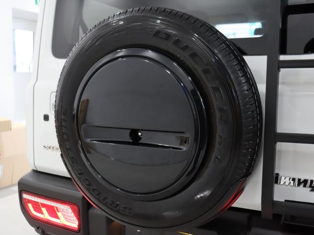 ジムニー XL リフトアップジオランダータイヤ LEDテールランプブラウン調シートカバー ステアリング ルーフラック リアラダー プッシュスタート シートヒーター マニュアル車両 ホワイト メモリーナビ(37枚目)