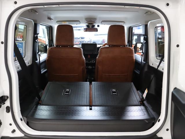 ジムニー XL リフトアップジオランダータイヤ LEDテールランプブラウン調シートカバー ステアリング ルーフラック リアラダー プッシュスタート シートヒーター マニュアル車両 ホワイト メモリーナビ(56枚目)