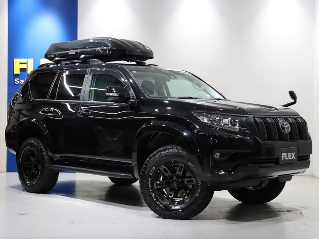 ランドクルーザープラド ＴＸ　ワンオーナー　リフトアップ　サンルーフ　プッシュスタート　ルーフレール　クルーズコントロール　ルーフボックス　ＡＬＰＩＮＥ　９インチナビ　バックカメラ　アルミホイール　オーバーフェンダー（23枚目）