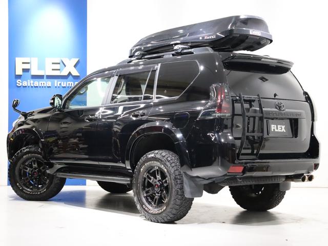 ランドクルーザープラド ＴＸ　ワンオーナー　リフトアップ　サンルーフ　プッシュスタート　ルーフレール　クルーズコントロール　ルーフボックス　ＡＬＰＩＮＥ　９インチナビ　バックカメラ　アルミホイール　オーバーフェンダー（24枚目）