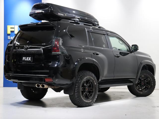 ランドクルーザープラド ＴＸ　ワンオーナー　リフトアップ　サンルーフ　プッシュスタート　ルーフレール　クルーズコントロール　ルーフボックス　ＡＬＰＩＮＥ　９インチナビ　バックカメラ　アルミホイール　オーバーフェンダー（25枚目）