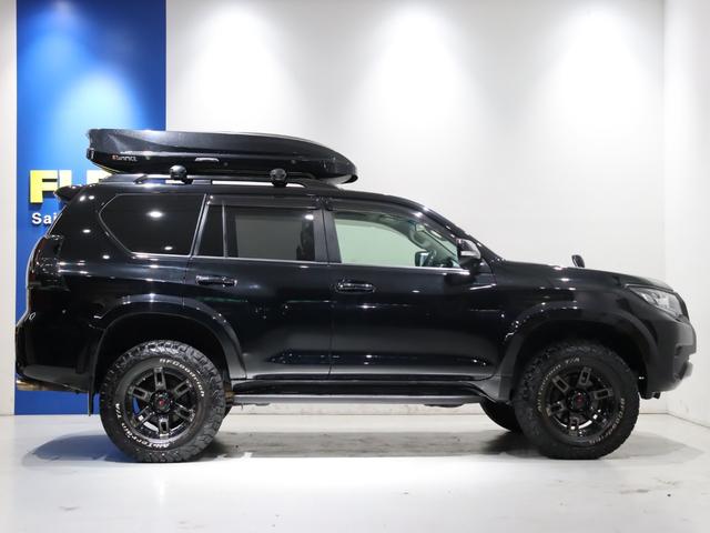 ランドクルーザープラド ＴＸ　ワンオーナー　リフトアップ　サンルーフ　プッシュスタート　ルーフレール　クルーズコントロール　ルーフボックス　ＡＬＰＩＮＥ　９インチナビ　バックカメラ　アルミホイール　オーバーフェンダー（27枚目）