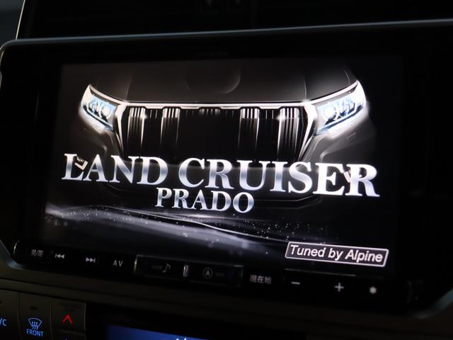 ランドクルーザープラド ＴＸ　ワンオーナー　リフトアップ　サンルーフ　プッシュスタート　ルーフレール　クルーズコントロール　ルーフボックス　ＡＬＰＩＮＥ　９インチナビ　バックカメラ　アルミホイール　オーバーフェンダー（58枚目）