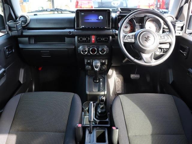 ジムニー XC 【下取直販】ジャングルグリーン マッドバーン16インチアルミホイール ヨコハマATタイヤ ケンウッド9インチナビ バックカメラ 前後ドラレコ 社外ドリンクホルダー サイドバー ETC(8枚目)