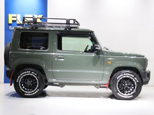 ジムニー XC 【下取直販】ジャングルグリーン マッドバーン16インチアルミホイール ヨコハマATタイヤ ケンウッド9インチナビ バックカメラ 前後ドラレコ 社外ドリンクホルダー サイドバー ETC(61枚目)