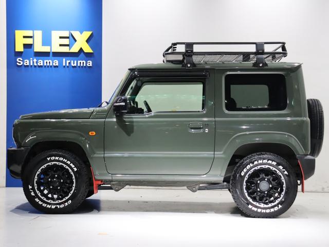 ジムニー XC 【下取直販】ジャングルグリーン マッドバーン16インチアルミホイール ヨコハマATタイヤ ケンウッド9インチナビ バックカメラ 前後ドラレコ 社外ドリンクホルダー サイドバー ETC(63枚目)