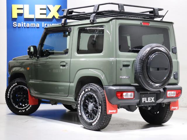 ジムニー XC 【下取直販】ジャングルグリーン マッドバーン16インチアルミホイール ヨコハマATタイヤ ケンウッド9インチナビ バックカメラ 前後ドラレコ 社外ドリンクホルダー サイドバー ETC(65枚目)