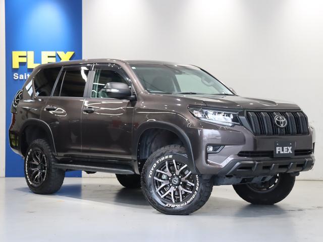 ランドクルーザープラド ＴＸ　マルチテレインモニター　オールペイント　グラファイトメタリック　新品シートカバー　サンルーフ　オーバーフェンダー　ＲＡＹＳ１７インチアルミホイール　ガナドールマフラー　ＡＬＰＩＮＥドラレコ（30枚目）