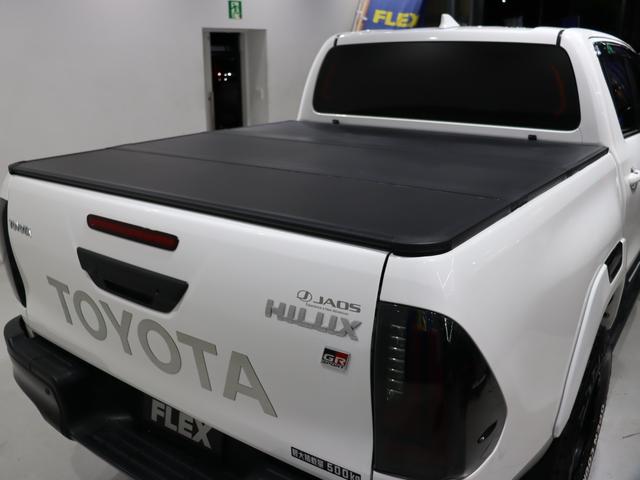 ハイラックス Z GRスポーツ リフトアップ 新品アルティメットテールランプ JAOSバトルズリフトアップコイル AXELL17インチホイール TOYOオープンカントリータイヤ 純正ベッドライナー 3つ折り式トノカバー(38枚目)