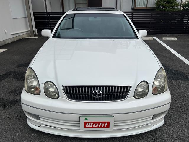 アリスト  純正ナビ サンルーフ 黒革シート ETC オートクルーズコントロール 車高調 純正サス有 純正アルミホイール 電動パワーシート キーレスキー(2枚目)