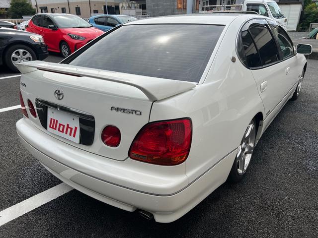 アリスト  純正ナビ サンルーフ 黒革シート ETC オートクルーズコントロール 車高調 純正サス有 純正アルミホイール 電動パワーシート キーレスキー(5枚目)