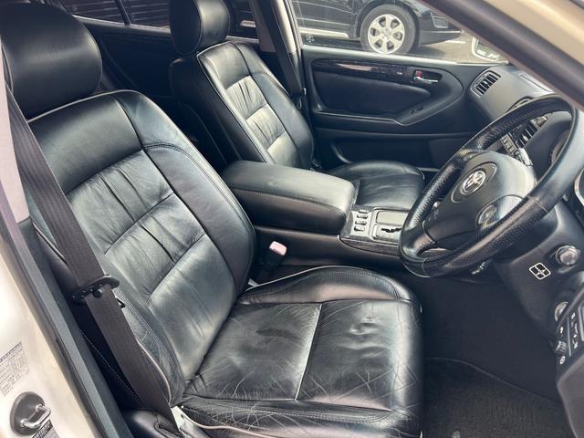 アリスト  純正ナビ サンルーフ 黒革シート ETC オートクルーズコントロール 車高調 純正サス有 純正アルミホイール 電動パワーシート キーレスキー(15枚目)