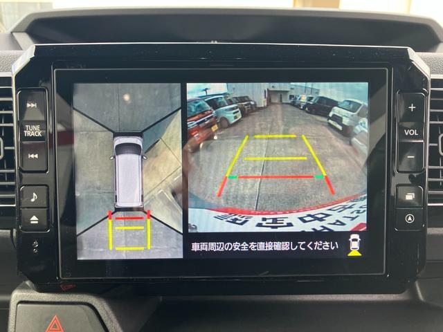 パノラマモニター対応で前後左右にカメラがありナビを取り付けますと連動し縦列駐車もラクラク簡単！