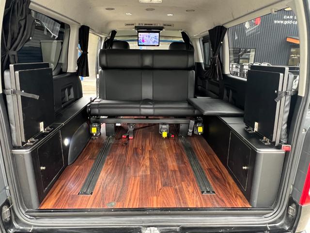 ハイエースワゴン GL アイシート2脚 新品Weds16AW 4WD 社外オートステップ SDナビ バックモニター 後席モニター パワスラ ETC ミラー一体型バックモニター(21枚目)