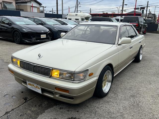 ローレル メダリスト 新品スターシャーク14AW タイヤ 新品社外車高調 純正オーディオ パワーウィンドウ 電格ミラー オートライト(24枚目)