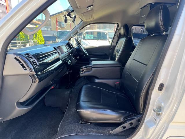 ハイエースワゴン ＧＬ　内装架装　ｉＳｅａｔ２脚　社外エアロ　ＭＫＷ１６ＡＷ　ローダウン　社外ＳＤナビ　バックモニター　１０．１型後席モニター　ＥＴＣ　パワスラ　前後式ドラレコ（14枚目）