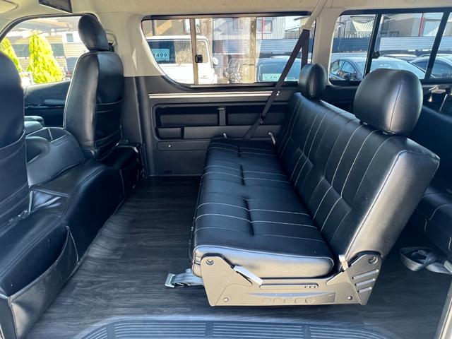 ハイエースワゴン ＧＬ　内装架装　ｉＳｅａｔ２脚　社外エアロ　ＭＫＷ１６ＡＷ　ローダウン　社外ＳＤナビ　バックモニター　１０．１型後席モニター　ＥＴＣ　パワスラ　前後式ドラレコ（16枚目）