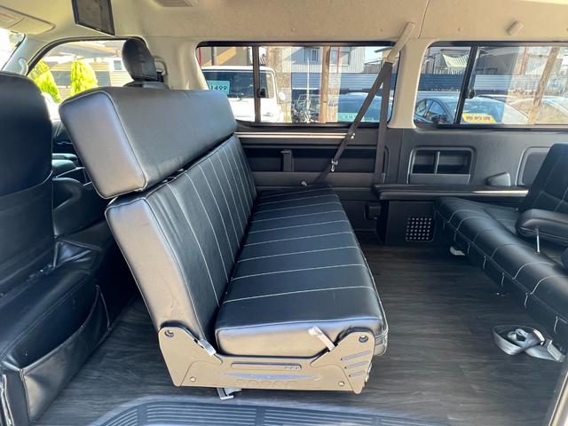 ハイエースワゴン ＧＬ　内装架装　ｉＳｅａｔ２脚　社外エアロ　ＭＫＷ１６ＡＷ　ローダウン　社外ＳＤナビ　バックモニター　１０．１型後席モニター　ＥＴＣ　パワスラ　前後式ドラレコ（20枚目）