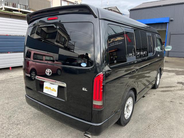 ハイエースワゴン 　ＧＬ　内装架装　ベッドキット　ローダウン　社外テール　社外メモリーナビ　バックモニター　シートカバー　ＬＥＤヘッドライトバルブ（6枚目）